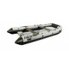 Лодка РИБ (RIB) RiverBoats RB 400, серо-белый, накладка на рундук,утка, защита киля, корпус белый