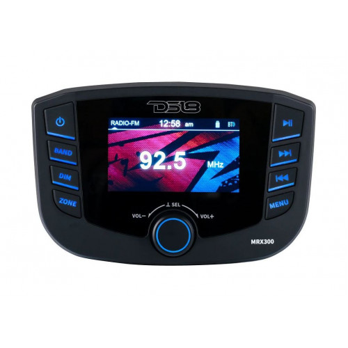 Морская магнитола MRX300, 3 зоны , DS18