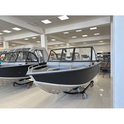 Моторная лодка, Триера 460 BR_new, серый с Marine Rocket MR60FFEL-T