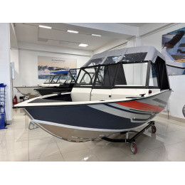 Моторная лодка, Триера 460 FISH_new, белый с Suzuki DF50ATL