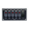 Панель бортового питания 5 переключателей, USB зарядка