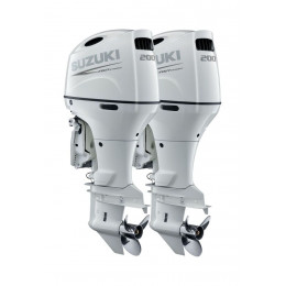 Спарка из 2 моторов Suzuki DF200APX, белые