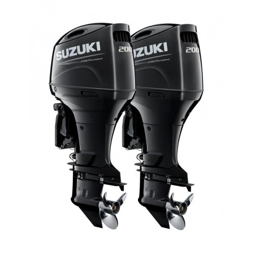 Спарка из 2 моторов Suzuki DF200APX, черные