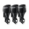 Тройка из 2 моторов Suzuki DF250APX+ 1 мотор DF250APXX, черные