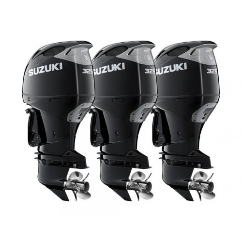 Тройка из 2 моторов Suzuki DF325ATX+ 1 мотор DF325ATXX, черные