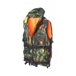 Жилет спасательный двусторонний универсальный COMFORT HUNTER (Охотник) 80-120 кг, уцененный