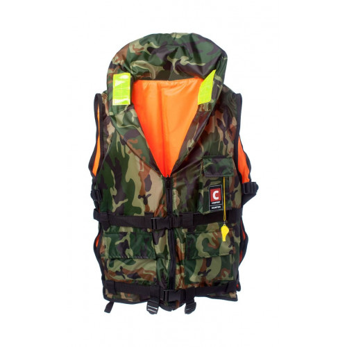 Жилет спасательный двусторонний универсальный COMFORT HUNTER (Охотник) 80-120 кг